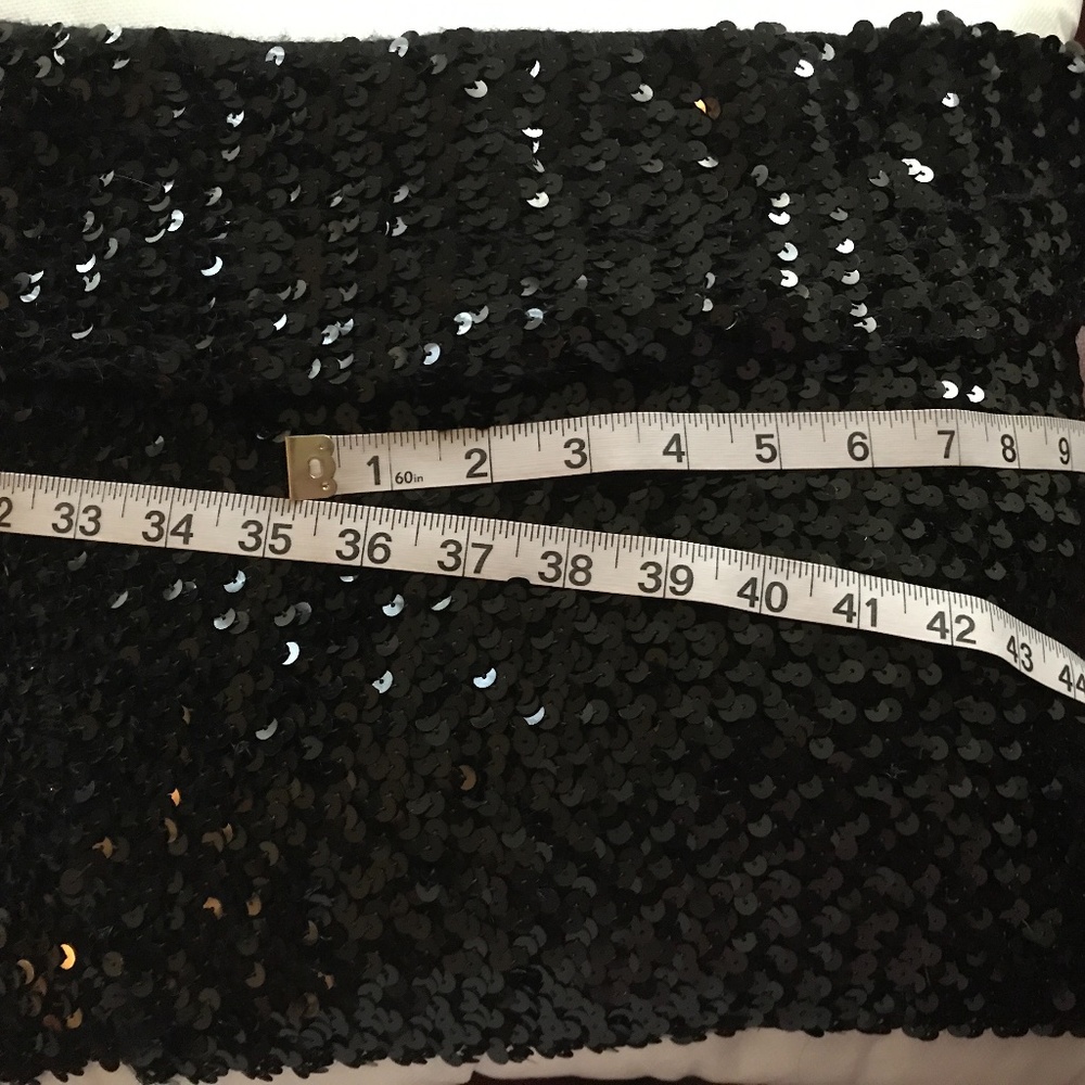 Black sequin tank top